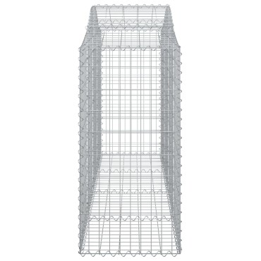 vidaXL Συρματοκιβώτια Τοξωτά 50 τεμ. 200x50x100/120 εκ. Γαλβαν. Ατσάλι
