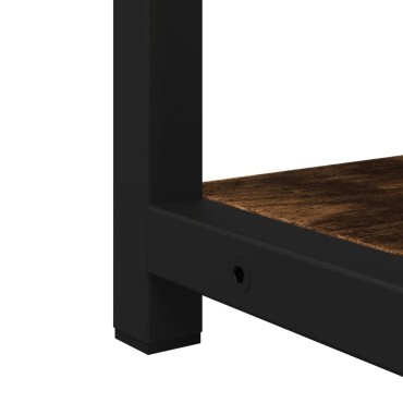 vidaXL Ντουλάπι Μπάνιου Καπνιστή Δρυς 60x16x60cm Επεξεργασμένο Ξύλο 1 τεμ.