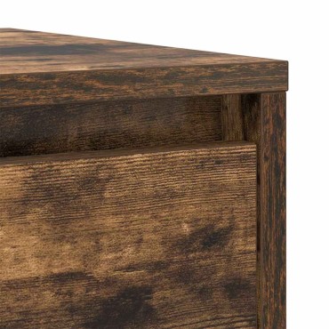 vidaXL Sideboard Καπνιστή δρυς 29,5x34x76cm Κατασκευασμένο ξύλο 1 τεμ.