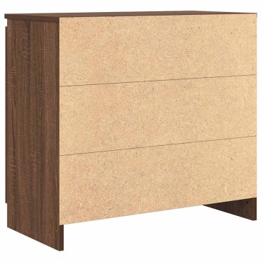 vidaXL Συρταριέρα με Συρτάρια καφέ δρυς 71x35x65cm Επεξ. Ξύλο 1 τεμ.