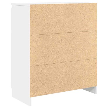 vidaXL Συρταριέρα με Συρτάρια Λευκή 71x35x84cm από Επεξ. Ξύλο 1 τεμ.