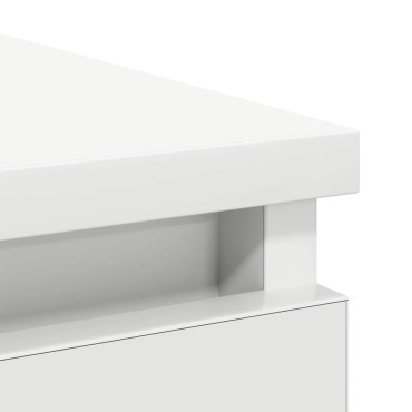 vidaXL Συρταριέρα με Συρτάρια Λευκή 71x35x84cm από Επεξ. Ξύλο 1 τεμ.