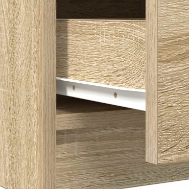 vidaXL Συρταριέρα με Συρτάρια Sonoma Δρυς 71x35x84cm από Επεξ. Ξύλο 1 τεμ.