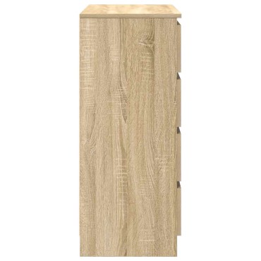 vidaXL Συρταριέρα με Συρτάρια Sonoma Δρυς 71x35x84cm από Επεξ. Ξύλο 1 τεμ.