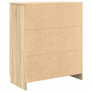 vidaXL Συρταριέρα με Συρτάρια Sonoma Δρυς 71x35x84cm από Επεξ. Ξύλο 1 τεμ.