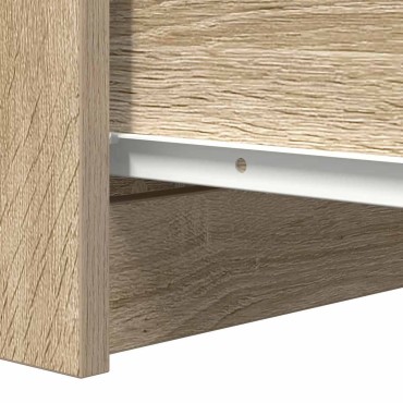 vidaXL Συρταριέρα με Συρτάρια Sonoma Δρυς 37,5x35x99cm από Επεξ. Ξύλο 1 τεμ.