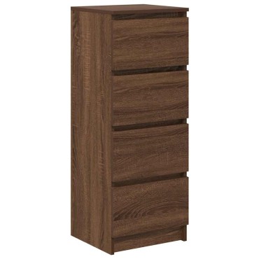 vidaXL Ντουλάπι Καφέ Δρυς 37,5x35x99cm Επεξεργασμένο Ξύλο 1 τεμ.