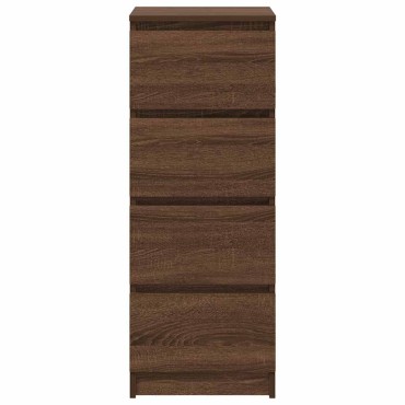 vidaXL Ντουλάπι Καφέ Δρυς 37,5x35x99cm Επεξεργασμένο Ξύλο 1 τεμ.
