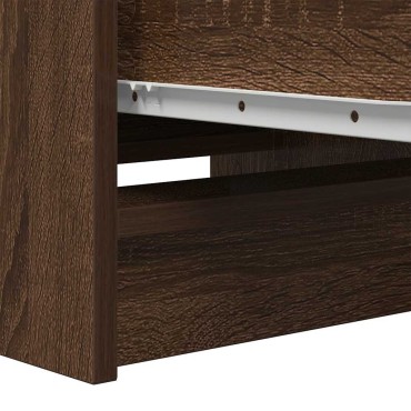 vidaXL Ντουλάπι Καφέ Δρυς 37,5x35x99cm Επεξεργασμένο Ξύλο 1 τεμ.
