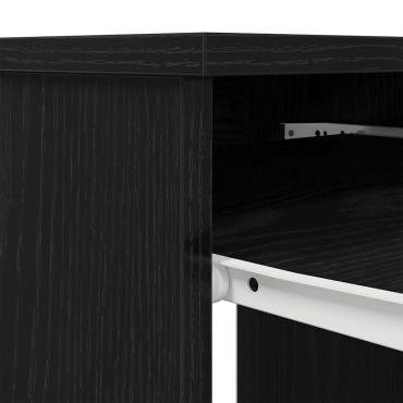 vidaXL Γραφείο Μαύρο Δρυς 86x49x76cm από Επεξεργασμένο Ξύλο 1 τεμ.