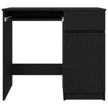 vidaXL Γραφείο Μαύρο Δρυς 86x49x76cm από Επεξεργασμένο Ξύλο 1 τεμ.
