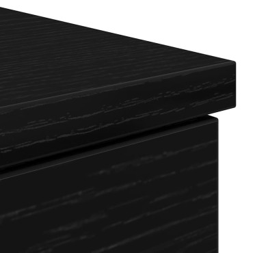 vidaXL Γραφείο Μαύρο Δρυς 86x49x76cm από Επεξεργασμένο Ξύλο 1 τεμ.