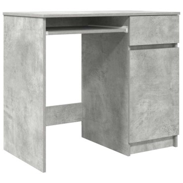 vidaXL Γραφείο Γκρι Σκυροδέματος 86x49x76cm Επεξεργασμένο Ξύλο 1 τεμ.