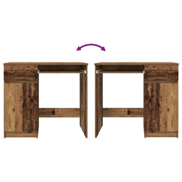 vidaXL Γραφείο Παλιό ξύλο 86x49x76cm από Επεξεργασμένο Ξύλο 1 τεμ.