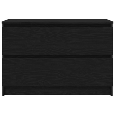 vidaXL ντουλάπι τηλεόρασης Μαύρο 80x35x54cm Κατασκευασμένο ξύλο
