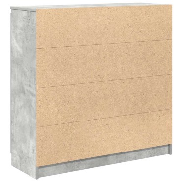 vidaXL Συρταριέρα με Συρτάρια Γκρι Σκυρ. 100,5x35x98,5cm Επεξ. Ξύλο 1 τεμ.