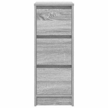 vidaXL Sideboard Γκρι Sonoma 29,5x34x76cm Ξύλινο μηχανουργικό ξύλο 1 τεμ.