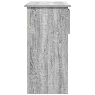 vidaXL Τραπέζι κονσόλας με συρτάρια Γκρι Sonoma 85,5x38,5x74,5cm 1 τεμ.