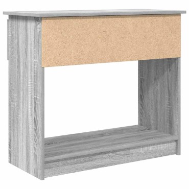vidaXL Τραπέζι κονσόλας με συρτάρια Γκρι Sonoma 85,5x38,5x74,5cm 1 τεμ.