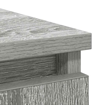 vidaXL Συρταριέρα με Συρτάρια Γκρι Sonoma 71x35x65cm από Επεξ. Ξύλο 1 τεμ.