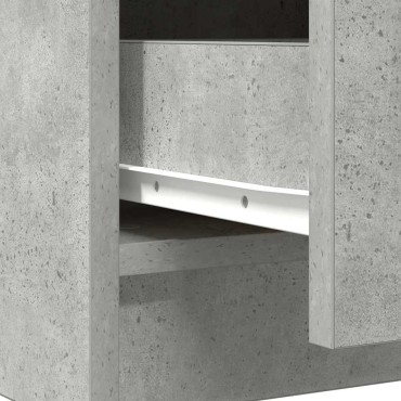 vidaXL Συρταριέρα με Συρτάρια Γκρι Σκυρ. 71x35x65cm από Επεξ. Ξύλο 1 τεμ.