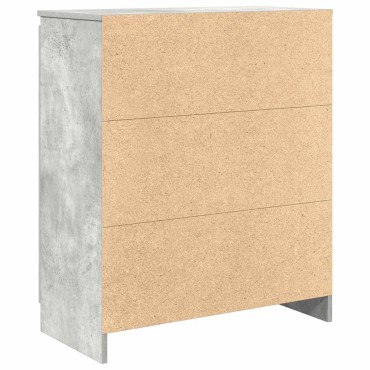 vidaXL Συρταριέρα με Συρτάρια Γκρι Σκυρ. 71x35x84cm από Επεξ. Ξύλο 1 τεμ.