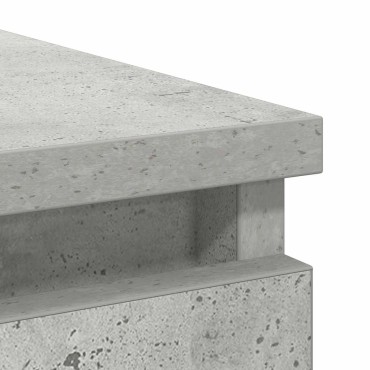 vidaXL Συρταριέρα με Συρτάρια Γκρι Σκυρ. 71x35x84cm από Επεξ. Ξύλο 1 τεμ.