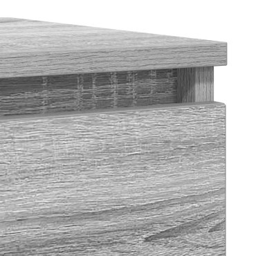 vidaXL Ντουλάπι Γκρι Sonoma 37,5x35x99cm από Επεξεργασμένο Ξύλο 1 τεμ.