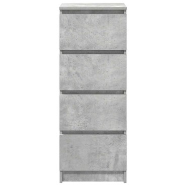 vidaXL Ντουλάπι Γκρι Σκυροδέματος 37,5x35x99cm Επεξεργασμένο Ξύλο 1 τεμ.