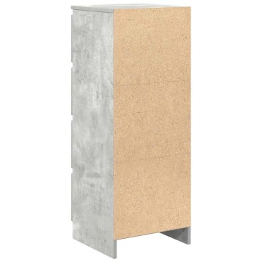 vidaXL Ντουλάπι Γκρι Σκυροδέματος 37,5x35x99cm Επεξεργασμένο Ξύλο 1 τεμ.