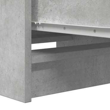 vidaXL Ντουλάπι Γκρι Σκυροδέματος 37,5x35x99cm Επεξεργασμένο Ξύλο 1 τεμ.