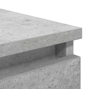 vidaXL Συρταριέρα με Συρτάρια Γκρι Σκυρ. 37,5x35x99cm από Επεξ. Ξύλο 1 τεμ.