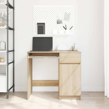 vidaXL Γραφείο Sonoma Δρυς 86x49x76cm από Επεξεργασμένο Ξύλο 1 τεμ.