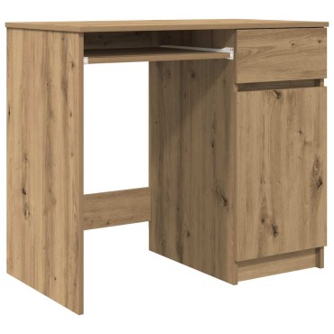 vidaXL Γραφείο Αρτισιανή Δρυς 86x49x76cm από Επεξεργασμένο Ξύλο 1 τεμ.