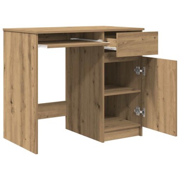 vidaXL Γραφείο Αρτισιανή Δρυς 86x49x76cm από Επεξεργασμένο Ξύλο 1 τεμ.