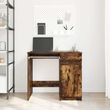 vidaXL Γραφείο Καπνιστή Δρυς 86x49x76cm από Επεξεργασμένο Ξύλο 1 τεμ.