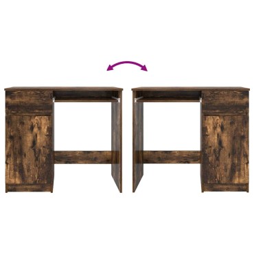 vidaXL Γραφείο Καπνιστή Δρυς 86x49x76cm από Επεξεργασμένο Ξύλο 1 τεμ.