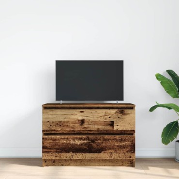 vidaXL Έπιπλο Τηλεόρασης Όψη Παλαιού Ξύλου 80x35x54cm Επεξ. Ξύλο