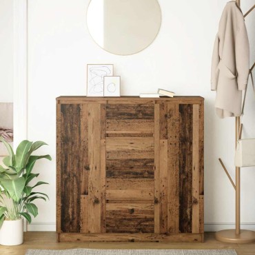 vidaXL Συρταριέρα με Συρτάρια Παλαιό ξύλο 100,5x35x98,5cm Επεξ. Ξύλο 1 τεμ.