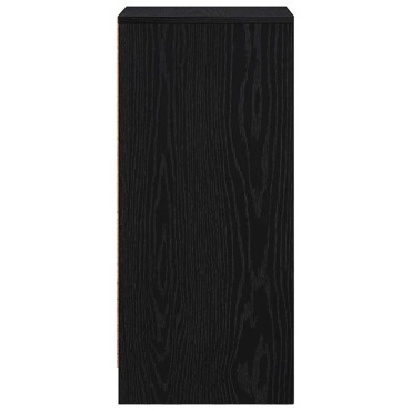 vidaXL Sideboard Μαύρη βελανιδιά 29,5x34x76cm Κατασκευασμένο ξύλο 1 τεμ.