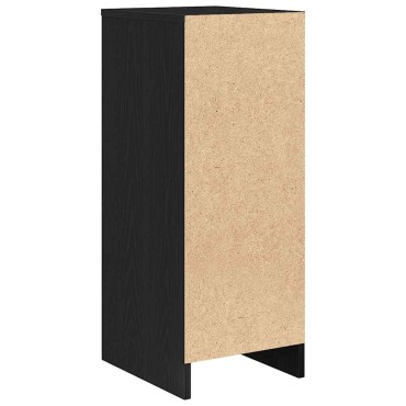 vidaXL Sideboard Μαύρη βελανιδιά 29,5x34x76cm Κατασκευασμένο ξύλο 1 τεμ.