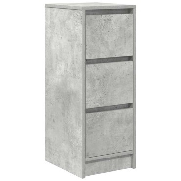 vidaXL Ντουλάπι Γκρι Σκυροδέματος 29,5x34x76cm Επεξεργασμένο Ξύλο 1 τεμ.