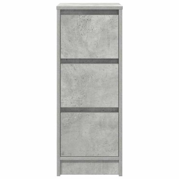 vidaXL Ντουλάπι Γκρι Σκυροδέματος 29,5x34x76cm Επεξεργασμένο Ξύλο 1 τεμ.