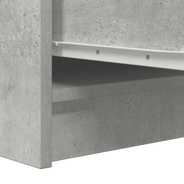 vidaXL Ντουλάπι Γκρι Σκυροδέματος 29,5x34x76cm Επεξεργασμένο Ξύλο 1 τεμ.