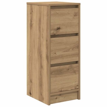 vidaXL Ντουλάπι τεχνίτης Δρυς 29,5x34x76cm Επεξεργασμένο Ξύλο 1 τεμ.