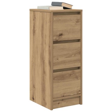 vidaXL Ντουλάπι τεχνίτης Δρυς 29,5x34x76cm Επεξεργασμένο Ξύλο 1 τεμ.