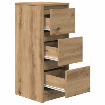 vidaXL Ντουλάπι τεχνίτης Δρυς 29,5x34x76cm Επεξεργασμένο Ξύλο 1 τεμ.