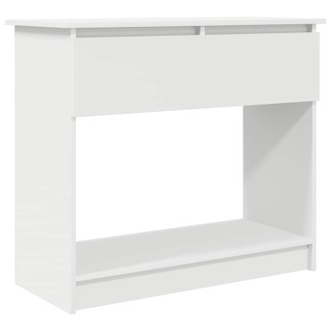 vidaXL Τραπέζι κονσόλας με συρτάρια Λευκό 85,5x38,5x74,5cm 1 τεμ.