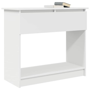 vidaXL Τραπέζι κονσόλας με συρτάρια Λευκό 85,5x38,5x74,5cm 1 τεμ.