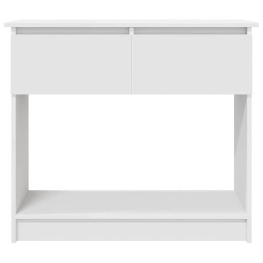 vidaXL Τραπέζι κονσόλας με συρτάρια Λευκό 85,5x38,5x74,5cm 1 τεμ.